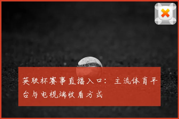 英联杯赛事直播入口：主流体育平台与电视端收看方式
